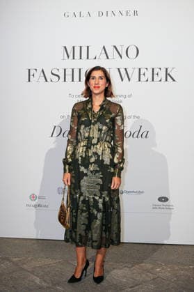 IPA88882715 - Milan, Milan Women™s Fashion Week Spring Summer 2027 - Women™s Fashion, Spring Summer 2027 - Gala Dinner hosted by the National Chamber of Italian Fashion - Arrivals In the photo: Guest  Copyright: xRiccardoxGIordanox xRiccardoxGiordano IPAx IPA88882715