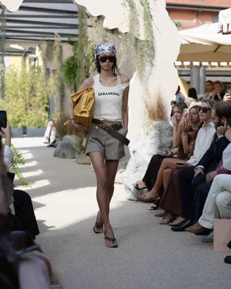 September 23, 2026, Milan, Lombardy, Italy: Models present the SARAWONG Spring Summer 2027 collection during Milan Fashion Week in Milan Italy on September 23 2026. The new collection was unveiled at 10 Corso Como during the official Milan Fashion Week Spring Summer 2027 calendar. Milan Italy  - ZUMAp285 20260923_zep_p285_046 Copyright: xGennaroxPiscopox