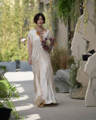 September 23, 2026, Milan, Lombardy, Italy: Models present the SARAWONG Spring Summer 2027 collection during Milan Fashion Week in Milan Italy on September 23 2026. The new collection was unveiled at 10 Corso Como during the official Milan Fashion Week Spring Summer 2027 calendar. Milan Italy  - ZUMAp285 20260923_zep_p285_095 Copyright: xGennaroxPiscopox