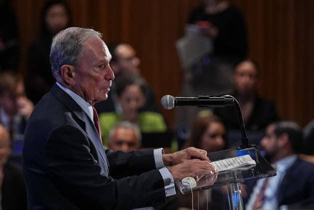 UN Climate Summit 2026 held at headquarters in New York NEW YORK, UNITED STATES - SEPTEMBER 23: UN Secretary-General s Special Envoy for Climate Ambition and Solutions Michael R. Bloomberg delivers a speech during the UN Secretary-General s climate event at the United Nations headquarters in New York, United States, on September 23, 2026. Mehmet Eser Anadolu New York United States. Editorial use only. Please get in touch for any other usage.  Copyright: x2026xAnadoluxMehmetxEserx