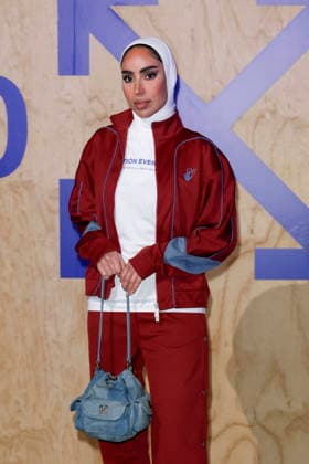 MFW Spring Summer 2027 Off-White™ 10x10 Imaginary Palace Party MP MILAN, ITALY - SEPTEMBER 23: Fatema Alawadhi attends Off-White™ 10x10 Imaginary Palace during Milan Fashion Week Womenswear Spring Summer 2027 on September 23, 2026 in Milan, Italy. Photo by Marco Piovanotto Abacapress.com Milan Italy  Copyright: xPiovanottoxMarco ABACAx