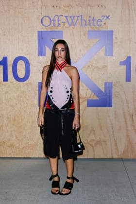 MFW Spring Summer 2027 Off-White™ 10x10 Imaginary Palace Party MP MILAN, ITALY - SEPTEMBER 23: Ginevra Mavilla attends Off-White™ 10x10 Imaginary Palace during Milan Fashion Week Womenswear Spring Summer 2027 on September 23, 2026 in Milan, Italy. Photo by Marco Piovanotto Abacapress.com Milan Italy  Copyright: xPiovanottoxMarco ABACAx