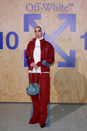 MFW Spring Summer 2027 Off-White™ 10x10 Imaginary Palace Party MP MILAN, ITALY - SEPTEMBER 23: Fatema Alawadhi attends Off-White™ 10x10 Imaginary Palace during Milan Fashion Week Womenswear Spring Summer 2027 on September 23, 2026 in Milan, Italy. Photo by Marco Piovanotto Abacapress.com Milan Italy  Copyright: xPiovanottoxMarco ABACAx