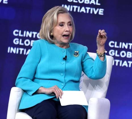 September 23, 2026, New York, New York, USA: Former Secretary of State HILLARY CLINTON seen during the Clinton Global Initiative 2026 Day 2 (CGI) held at the New York Hilton Hotel. New York USA  - ZUMAk03_ 20260923_zaf_k03_010 Copyright: xNancyxKaszermanx