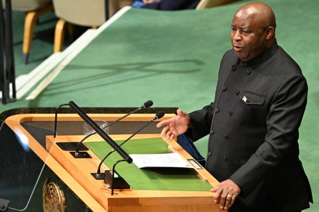 Day 2 of the Opening of the UNGA President Evariste Ndayishimiye of Burundi addresses day 2 of the opening of the 81st Session of the United Nations General Assembly at United Nations Headquarters in New York, New York, USA on Wednsday, 23 September, 2026. Credit: Kyle Mazza CNP EDITORIAL USE ONLY  Copyright: xx CNPx xAdMediax admphotosthree017723