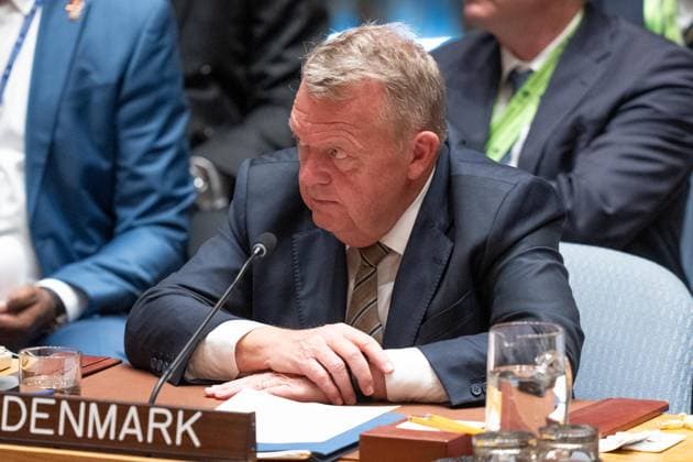 September 23, 2026, Bronx, New York, USA: Lars Lokke Rasmussen, Minister of Foreign Affairs of Denmark attends Security Council meeting on Ukraine at UN Headquarters in New York, NY on September 23, 2026 as Russian aggression is going on for more than 4 years. Bronx USA - ZUMAr339 20260923_znp_r339_044 Copyright: xLevxRadinx