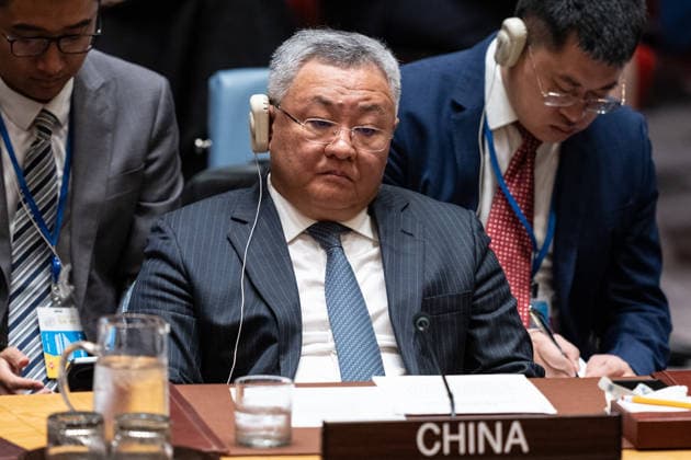 Security Council meeting on Maintenance of peace and security of Ukraine Ambassador Fu Cong of China attends Security Council meeting on Ukraine at UN Headquarters in New York, NY on September 23, 2026 as Russian aggression is going on for more than 4 years. New York New York United States Copyright: LevxRadin