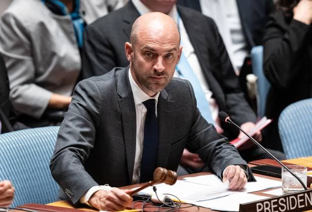September 23, 2026, New York, New York, USA: Jean-Noel Barrot, Minister for Europe and Foreign Affairs, French Republic presides as France is the President of SC for the month of September over Security Council meeting on Artificial intelligence and international security at UN Headquarters in New York, NY on September 23, 2026. New York USA - ZUMAr339 20260923_znp_r339_077 Copyright: xLevxRadinx
