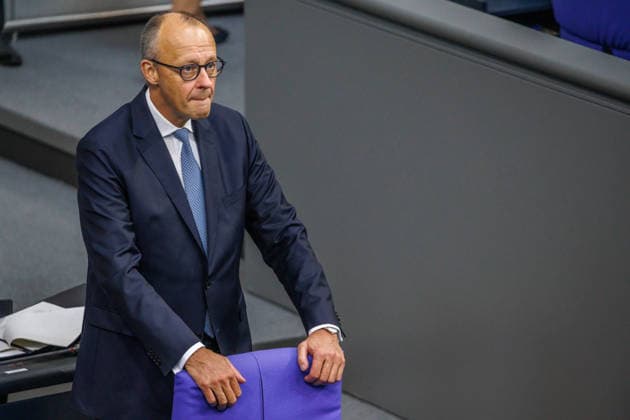 Bundestag Bundeskanzler Friedrich Merz (CDU) im Deutschen Bundestag am 24.09.26 in Berlin. Berlin Berlin Deutschland Bundestag