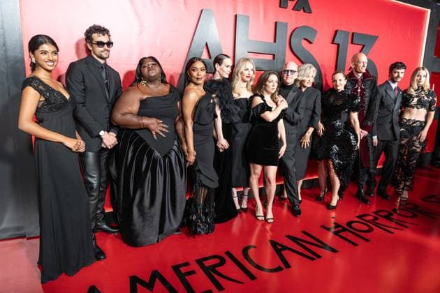 September 23, 2026, Bronx, New York, USA: Avantika Vandanapu, Paul Anthony Kelly, Gabourey Sidibe, Angela Bassett, Sarah Paulson, Leslie Grossman, Billie Lourd, Ryan Murphy, Jessica Lange, Mena Suvari, Fedor Steer, Joey Pollari and Elle Chapman attend premiere American Horror Story: 13 by FX Hulu at The Hotel Chelsea in New York, NY on September 23, 2026. Bronx USA - ZUMAr339 20260923_znp_r339_244 Copyright: xLevxRadinx