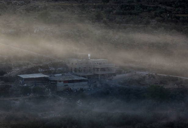 Israeli forces raid Nablus NABLUS, WEST BANK, PALESTINE - SEPTEMBER 24 : Smoke rises following an explosion as Israeli forces blow up the apartment of Palestinian prisoner Dawas Hassoun during a raid in the Beit Imrin town of Nablus, West Bank, Palestine on September 24, 2026. Nedal Eshtayah Anadolu Nablus Palestinian Territory, Occupied. Editorial use only. Please get in touch for any other usage.  Copyright: x2026xAnadoluxNedalxEshtayahx