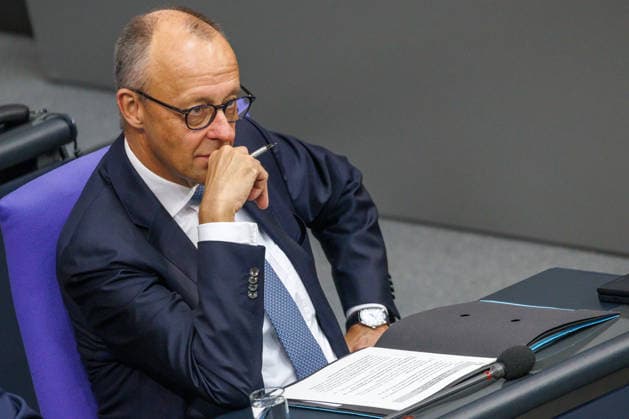 Bundestag Bundeskanzler Friedrich Merz (CDU) im Deutschen Bundestag am 24.09.26 in Berlin. Berlin Berlin Deutschland Bundestag