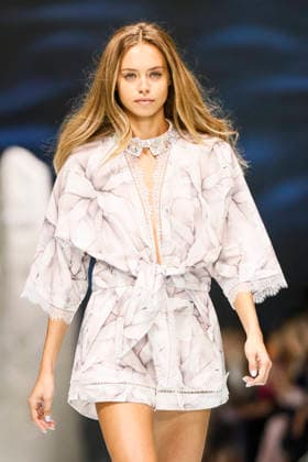 MFW Spring Summer 2027 Laila Hasanovic Genny catwalk MP MILAN, ITALY - SEPTEMBER 24: Laila Hasanovic walks Genny catwalk during the Milan Fashion Week - Womenswear Spring Summer 2027 on September 24, 2026 in Milan, Italy. Photo by Marco Piovanotto Abacapress.com Milan Italy  Copyright: xPiovanottoxMarco ABACAx