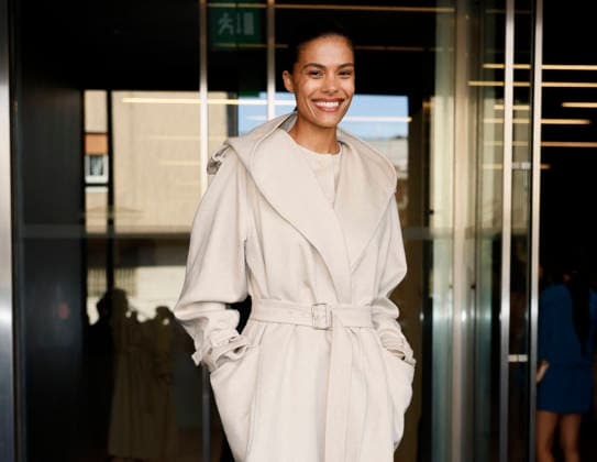 MFW Spring Summer 2027 Max Mara Photocall MP MILAN, ITALY - SEPTEMBER 24: Tina Kunakey attend the Max Mara fashion show during the Milan Fashion Week - Womenswear Spring Summer 2027 on September 24, 2026 in Milan, Italy. Photo by Marco Piovanotto Abacapress.com Milan Italy  Copyright: xPiovanottoxMarco ABACAx