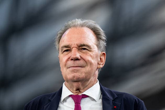 Artificial Intelligence Summit - Marseille Renaud Muselier, president of Paca regiona and candidate for Senator election pictured during first day of Artificial Intelligence Marseille, a summit concerning AI in stade CEPAC Velodrome de Marseille, France on September 14, 2026. Photo by Laurent Coust ABACAPRESS.COM Marseille France  Copyright: xCoustxLaurent ABACAx