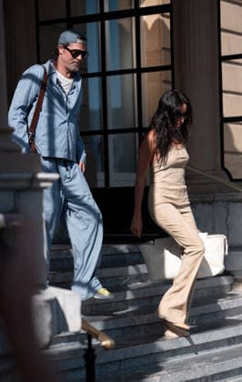 Brad Pitt and Ines de Ramon are seen leaving the Maria Cristina Hotel during the 74th San Sebastián International Film Festival (SSIFF) in San Sebastián on September 24, 2026, in Saint Sébastien, San Sebastián  Copyright: xLALOxYASKYx xBESTIMAGExLALOxYASKYx xBESTIMAGEx