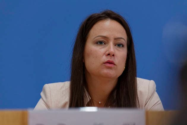 Herbst-Diagnose Wirtschaftsforscher 2026-09-24 Deutschland, Berlin Bundespressekonferenz: Die führenden Wirtschaftsforschungsinstitute geben ihre Gemeinschaftsdiagnose Herbst 2026 ab. Im Bild Dr. Geraldine Dany-Knedlik, Deutsches Institut für Wirtschaftsforschung (DIW Berlin).