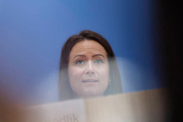 Herbst-Diagnose Wirtschaftsforscher 2026-09-24 Deutschland, Berlin Bundespressekonferenz: Die führenden Wirtschaftsforschungsinstitute geben ihre Gemeinschaftsdiagnose Herbst 2026 ab. Im Bild Dr. Geraldine Dany-Knedlik, Deutsches Institut für Wirtschaftsforschung (DIW Berlin).