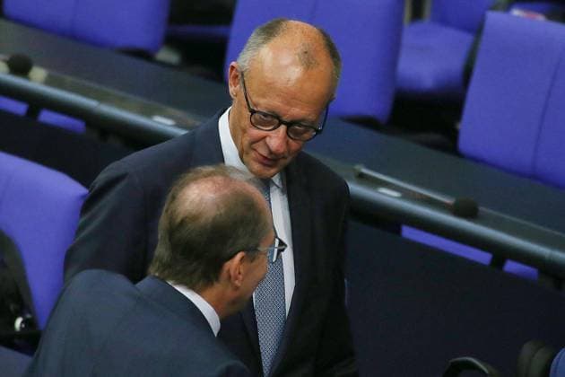 Berlin, Deutschland, 24.09.2026: Deutscher Bundestag: 96. Bundestagssitzung: Bundesminister des Innern Alexander Dobrindt (CSU) und Bundeskanzler Friedrich Merz (CDU) Copyright: xdtsxNachrichtenagenturx dts_136285