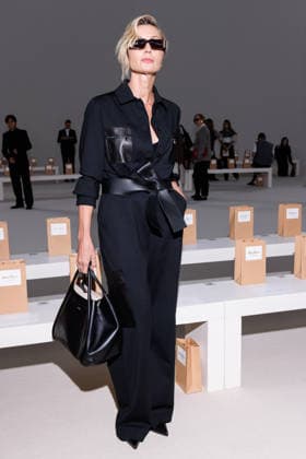 IPA88905194 - Milan, Milan Women™s Fashion Week Spring Summer 2027 - Women™s Fashion, Spring Summer 2027 - Max Mara fashion show - guests - Pictured: Anna Ferzetti.  Copyright: xCinziaxCamelax xx IPA88905194