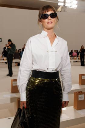 IPA88907229 - Milan, Milan Women™s Fashion Week Spring Summer 2027 - Women™s Fashion, Spring Summer 2027 - Max Mara fashion show - guests - Pictured: Leighton Meester  Copyright: xCinziaxCamelax xx IPA88907229