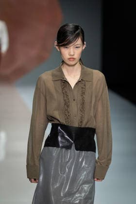 Anteprima fashion show during the Milan Fashion Week - Womenswear Spring Summer 2027 in Milan, Italy, on 24 September 2026. A model walks the runway at Anteprima fashion show during the Milan Fashion Week - Womenswear Spring Summer 2027 in Milan, Italy, on 24 September 2026., Credit:Stefano Costantino TTL Stefano Costantino Avalon Italy, Milan  Copyright: xStefanoxCostantinoxTTLx xStefanoxCostantinox xAvalonx 1137815043