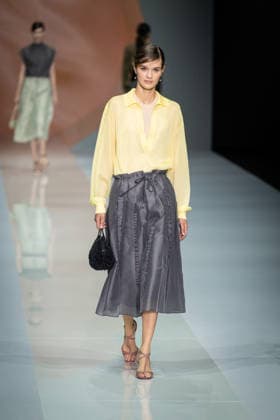 Anteprima fashion show during the Milan Fashion Week - Womenswear Spring Summer 2027 in Milan, Italy, on 24 September 2026. A model walks the runway at Anteprima fashion show during the Milan Fashion Week - Womenswear Spring Summer 2027 in Milan, Italy, on 24 September 2026., Credit:Stefano Costantino TTL Stefano Costantino Avalon Italy, Milan  Copyright: xStefanoxCostantinoxTTLx xStefanoxCostantinox xAvalonx 1137815058
