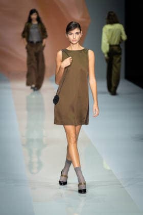 Anteprima fashion show during the Milan Fashion Week - Womenswear Spring Summer 2027 in Milan, Italy, on 24 September 2026. A model walks the runway at Anteprima fashion show during the Milan Fashion Week - Womenswear Spring Summer 2027 in Milan, Italy, on 24 September 2026., Credit:Stefano Costantino TTL Stefano Costantino Avalon Italy, Milan  Copyright: xStefanoxCostantinoxTTLx xStefanoxCostantinox xAvalonx 1137815111