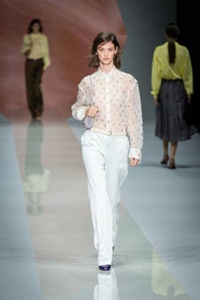 Anteprima fashion show during the Milan Fashion Week - Womenswear Spring Summer 2027 in Milan, Italy, on 24 September 2026. A model walks the runway at Anteprima fashion show during the Milan Fashion Week - Womenswear Spring Summer 2027 in Milan, Italy, on 24 September 2026., Credit:Stefano Costantino TTL Stefano Costantino Avalon Italy, Milan  Copyright: xStefanoxCostantinoxTTLx xStefanoxCostantinox xAvalonx 1137815081