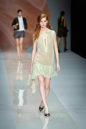 Anteprima fashion show during the Milan Fashion Week - Womenswear Spring Summer 2027 in Milan, Italy, on 24 September 2026. A model walks the runway at Anteprima fashion show during the Milan Fashion Week - Womenswear Spring Summer 2027 in Milan, Italy, on 24 September 2026., Credit:Stefano Costantino TTL Stefano Costantino Avalon Italy, Milan  Copyright: xStefanoxCostantinoxTTLx xStefanoxCostantinox xAvalonx 1137815142