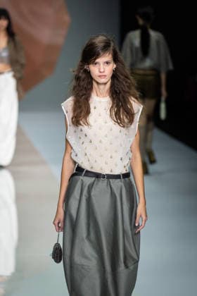 Anteprima fashion show during the Milan Fashion Week - Womenswear Spring Summer 2027 in Milan, Italy, on 24 September 2026. A model walks the runway at Anteprima fashion show during the Milan Fashion Week - Womenswear Spring Summer 2027 in Milan, Italy, on 24 September 2026., Credit:Stefano Costantino TTL Stefano Costantino Avalon Italy, Milan  Copyright: xStefanoxCostantinoxTTLx xStefanoxCostantinox xAvalonx 1137815197