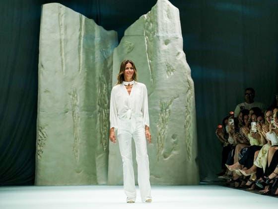 IPA88906741 - Milan, Milan Women™s Fashion Week Spring Summer 2027 - Women™s Fashion, Spring Summer 2027 - Genny fashion show - pictured on the runway: Sara Cavazza Facchini, designer  Copyright: xEmanuelexDexCarlix xEmanuelexDexCarlix IPA88906741