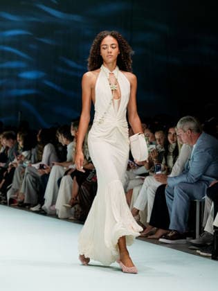 IPA88906657 - Milan, Milan Women™s Fashion Week Spring Summer 2027 - Women™s Fashion, Spring Summer 2027 - Genny fashion show - pictured on the runway: Model.  Copyright: xEmanuelexDexCarlix xEmanuelexDexCarlix IPA88906657