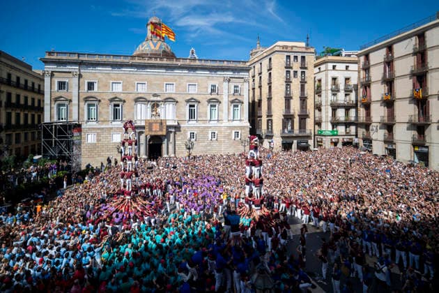 La Mercè Festival in Barcelona: Building a Castell during the Castellera Day of the La Mercè Festival, on September 24, 2026, in Barcelona, Catalonia, Spain. The 2026 Mercè Festival will be held in Barcelona from September 23 to 27. As the city’s major festival, this year’s festival features more than 109 free concerts, street performances, and its iconic cultural traditions. SEPTEMBER 24, 2026 Lorena Sopê Spain  Copyright: xLorenaxSopÃªnax 7796664