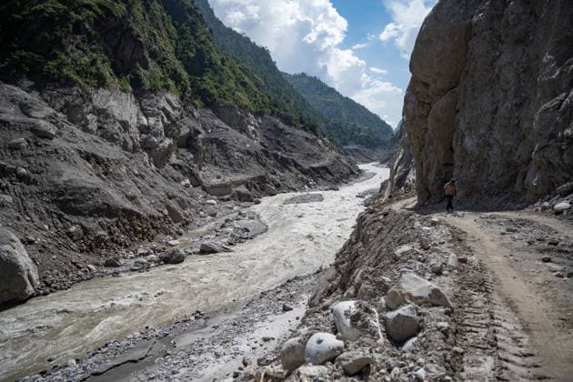 September 24, 2026, Rasuwa, Bagmati, Nepal: The flood has left much of Syabrubesi in ruins, with residents still searching for missing loved ones and struggling to come to terms with the devastation...Syabrubesi Bazaar in Rasuwa, one of the areas hardest hit by the August 26 flood in the Bhotekoshi River, has been largely devastated. Rasuwa Nepal  - ZUMAa308 20260924_znp_a308_015 Copyright: xChandraxBahadurxAlex