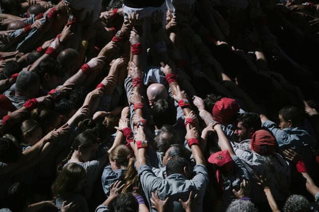La Mercè Festival in Barcelona: Building a Castell during the Castellera Day of the La Mercè Festival, on September 24, 2026, in Barcelona, Catalonia, Spain. The 2026 Mercè Festival will be held in Barcelona from September 23 to 27. As the city’s major festival, this year’s festival features more than 109 free concerts, street performances, and its iconic cultural traditions. SEPTEMBER 24, 2026 Lorena Sopê Spain  Copyright: xLorenaxSopÃªnax 7796680