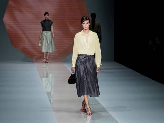 IPA88909244 - Milan, Milan Women™s Fashion Week Spring Summer 2027 - Women™s Fashion, Spring Summer 2027 - Anteprima fashion show - pictured on the runway: model  Copyright: xEmanuelexDexCarlix xEmanuelexDexCarlix IPA88909244