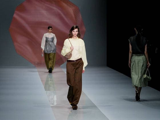 IPA88909262 - Milan, Milan Women™s Fashion Week Spring Summer 2027 - Women™s Fashion, Spring Summer 2027 - Anteprima fashion show - pictured on the runway: model  Copyright: xEmanuelexRobertoxDexCarlix xx IPA88909262