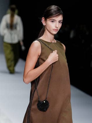IPA88910031 - Milan, Milan Women™s Fashion Week Spring Summer 2027 - Women™s Fashion, Spring Summer 2027 - Anteprima fashion show - pictured on the runway: model  Copyright: xEmanuelexDexCarlix xEmanuelexDexCarlix IPA88910031