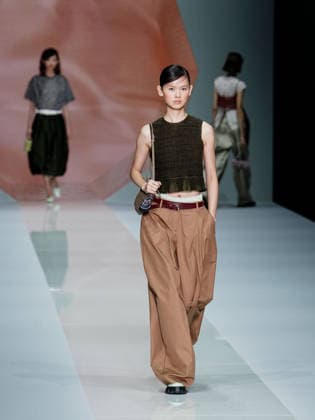 IPA88910705 - Milan, Milan Women™s Fashion Week Spring Summer 2027 - Women™s Fashion, Spring Summer 2027 - Anteprima fashion show - pictured on the runway: model  Copyright: xEmanuelexDexCarlix xEmanuelexDexCarlix IPA88910705