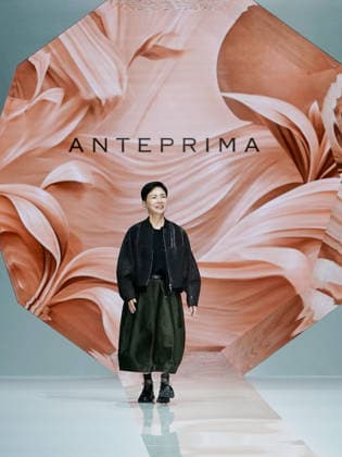 IPA88910906 - Milan, Milan Women™s Fashion Week Spring Summer 2027 - Women™s Fashion, Spring Summer 2027 - Anteprima fashion show - pictured on the runway: designer Izumi Ogino  Copyright: xEmanuelexDexCarlix xEmanuelexDexCarlix IPA88910906