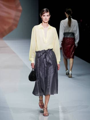 IPA88909250 - Milan, Milan Women™s Fashion Week Spring Summer 2027 - Women™s Fashion, Spring Summer 2027 - Anteprima fashion show - pictured on the runway: model  Copyright: xEmanuelexDexCarlix xEmanuelexDexCarlix IPA88909250