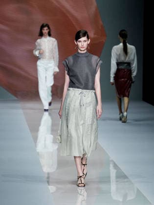 IPA88909253 - Milan, Milan Women™s Fashion Week Spring Summer 2027 - Women™s Fashion, Spring Summer 2027 - Anteprima fashion show - pictured on the runway: model  Copyright: xEmanuelexRobertoxDexCarlix xx IPA88909253