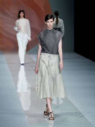 IPA88909256 - Milan, Milan Women™s Fashion Week Spring Summer 2027 - Women™s Fashion, Spring Summer 2027 - Anteprima fashion show - pictured on the runway: model  Copyright: xEmanuelexRobertoxDexCarlix xx IPA88909256