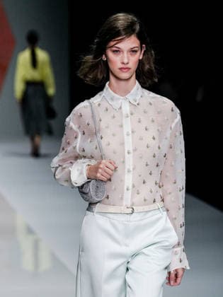 IPA88909260 - Milan, Milan Women™s Fashion Week Spring Summer 2027 - Women™s Fashion, Spring Summer 2027 - Anteprima fashion show - pictured on the runway: model  Copyright: xEmanuelexRobertoxDexCarlix xx IPA88909260