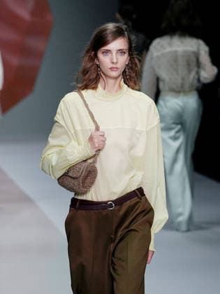 IPA88910007 - Milan, Milan Women™s Fashion Week Spring Summer 2027 - Women™s Fashion, Spring Summer 2027 - Anteprima fashion show - pictured on the runway: model  Copyright: xEmanuelexDexCarlix xEmanuelexDexCarlix IPA88910007