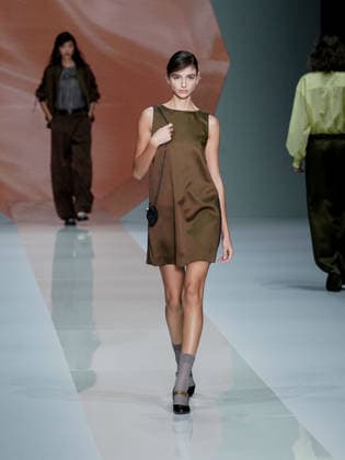 IPA88910021 - Milan, Milan Women™s Fashion Week Spring Summer 2027 - Women™s Fashion, Spring Summer 2027 - Anteprima fashion show - pictured on the runway: model  Copyright: xEmanuelexDexCarlix xEmanuelexDexCarlix IPA88910021