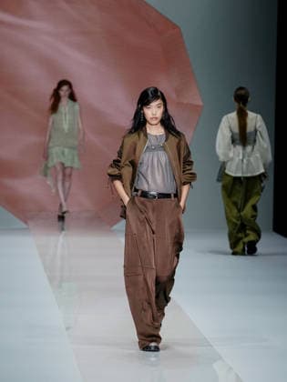 IPA88910033 - Milan, Milan Women™s Fashion Week Spring Summer 2027 - Women™s Fashion, Spring Summer 2027 - Anteprima fashion show - pictured on the runway: model  Copyright: xEmanuelexDexCarlix xEmanuelexDexCarlix IPA88910033