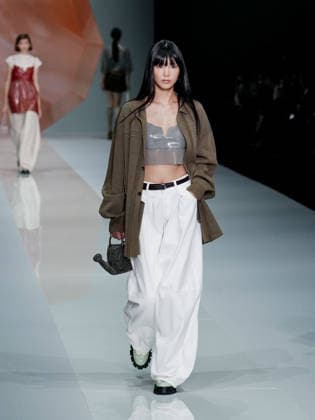 IPA88910087 - Milan, Milan Women™s Fashion Week Spring Summer 2027 - Women™s Fashion, Spring Summer 2027 - Anteprima fashion show - pictured on the runway: model  Copyright: xEmanuelexDexCarlix xEmanuelexDexCarlix IPA88910087