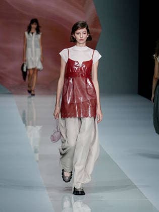 IPA88910089 - Milan, Milan Women™s Fashion Week Spring Summer 2027 - Women™s Fashion, Spring Summer 2027 - Anteprima fashion show - pictured on the runway: model  Copyright: xEmanuelexDexCarlix xEmanuelexDexCarlix IPA88910089
